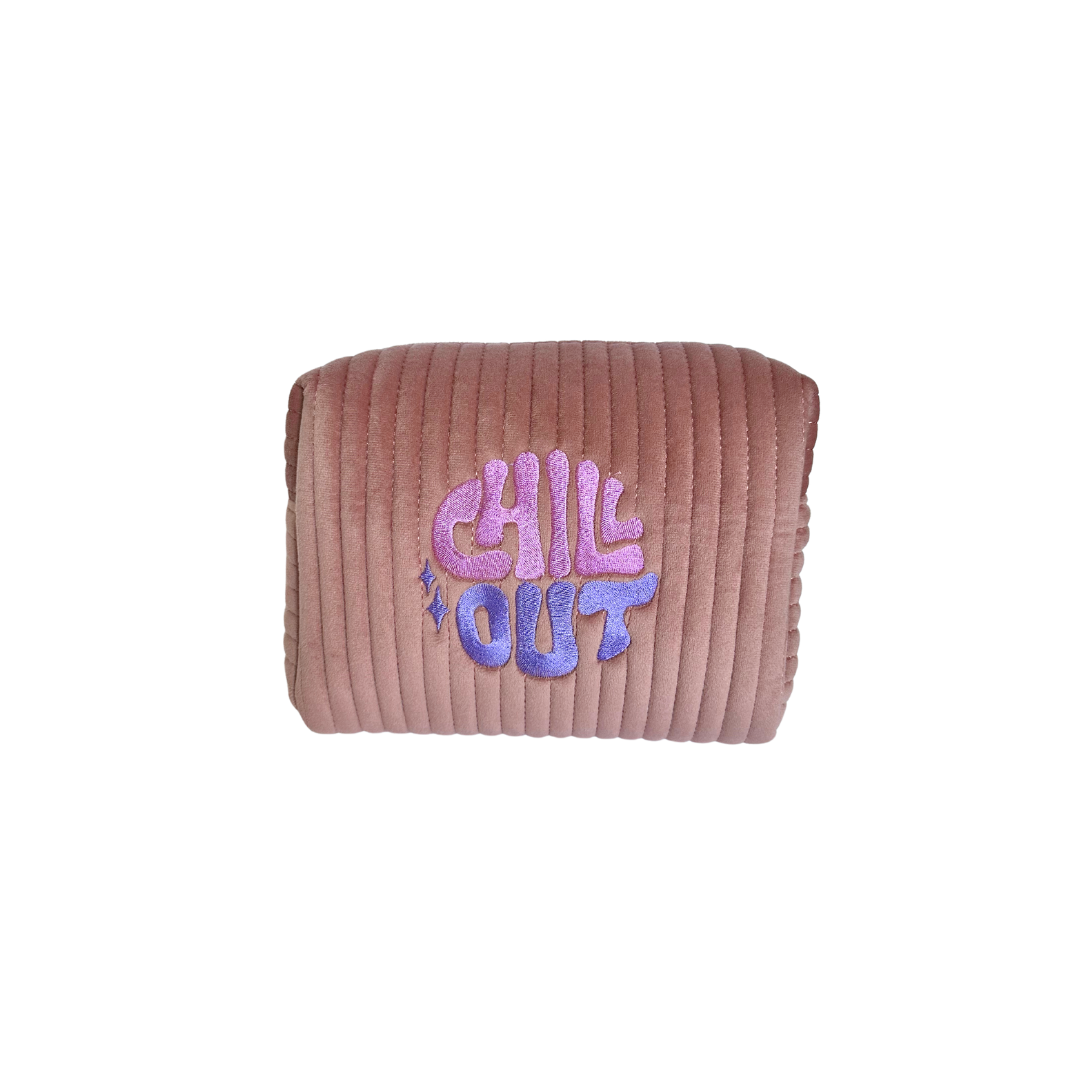 Velvet Pink Chill Out Vanity Bag