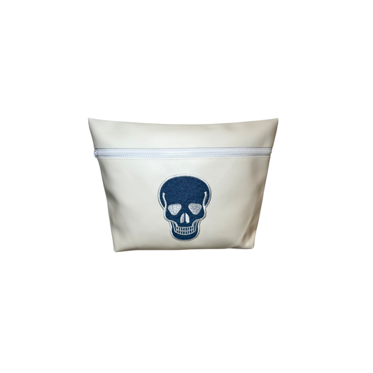 White Denim Skull