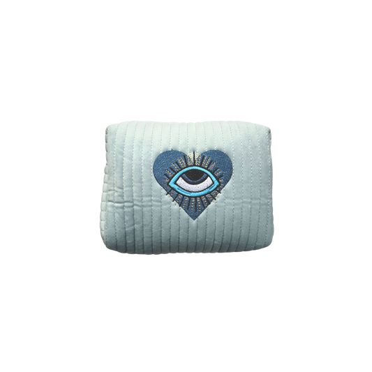 Velvet Blue Evel Eye Heart